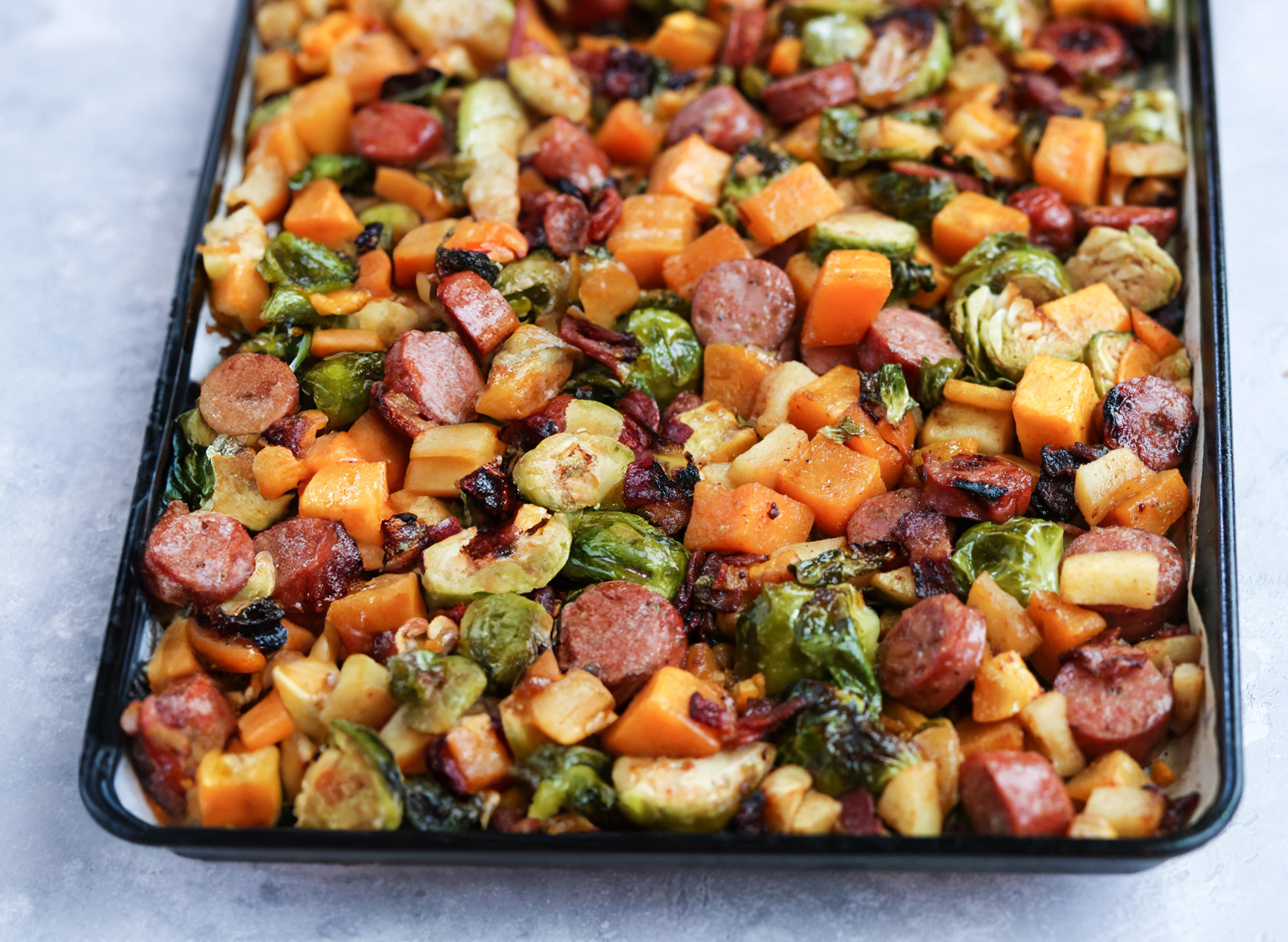 Harvest Chicken Sausage & Veggie Sheet Pan Dinner